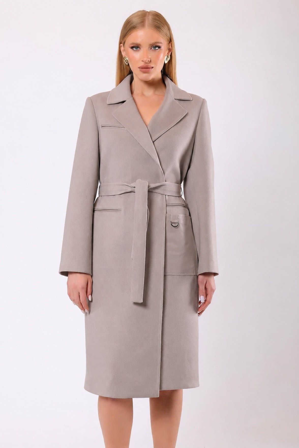 Manteau Katherine en cachemire beige, LC Leather Club