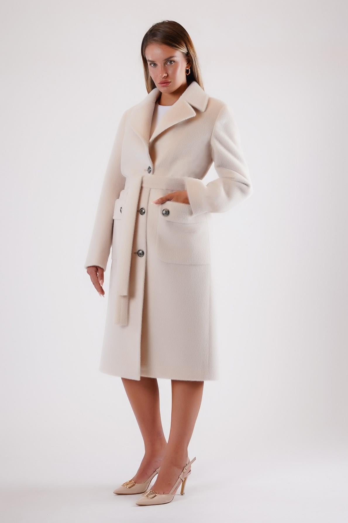Manteau en laine beige, LC Leather Club