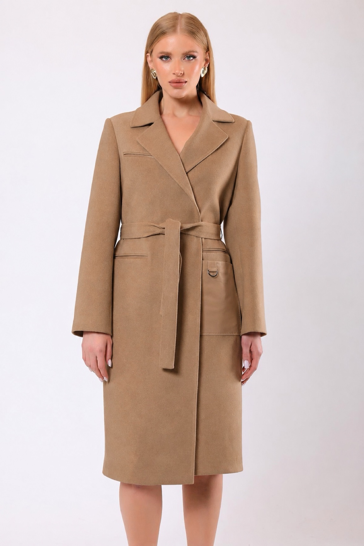 Manteau Katherine en cachemire camel, LC Leather Club
