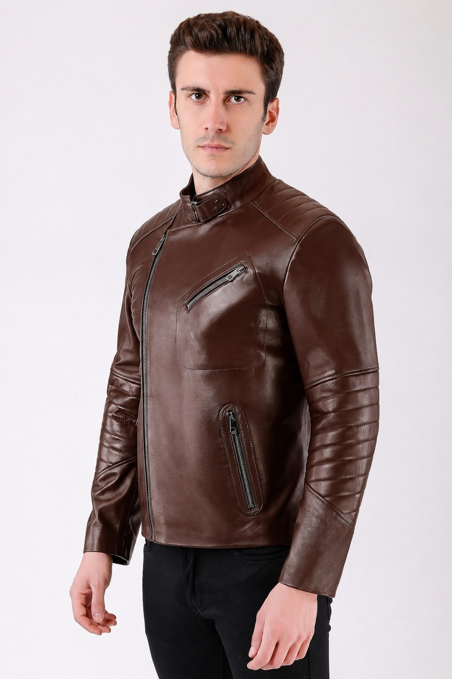 Kahve Jake Hakiki Deri Ceket, LC Leather Club