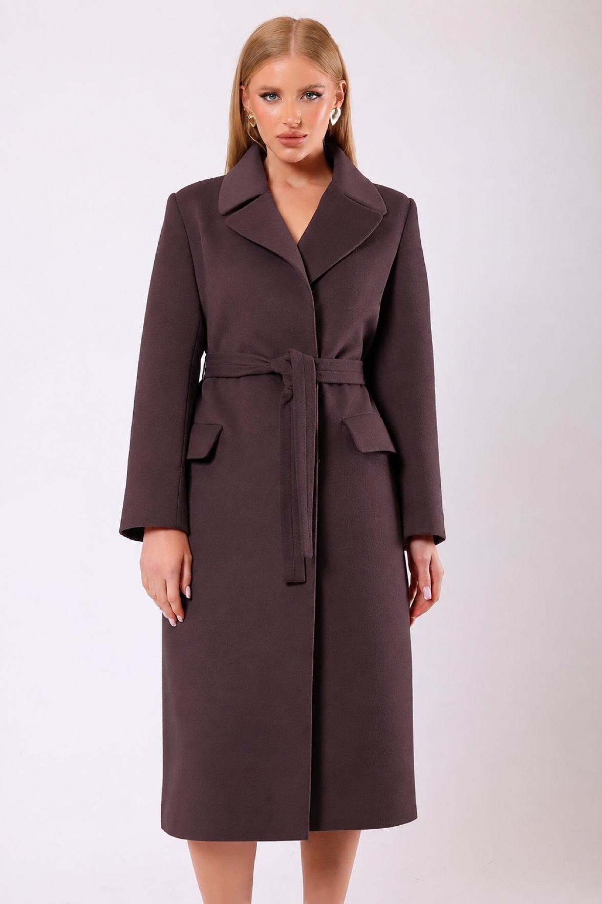 Manteau Rosalinda en cachemire marron, LC Leather Club