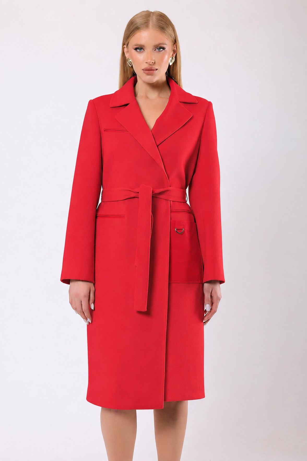 Manteau en cachemire Katherine couleur grenade, LC Leather Club