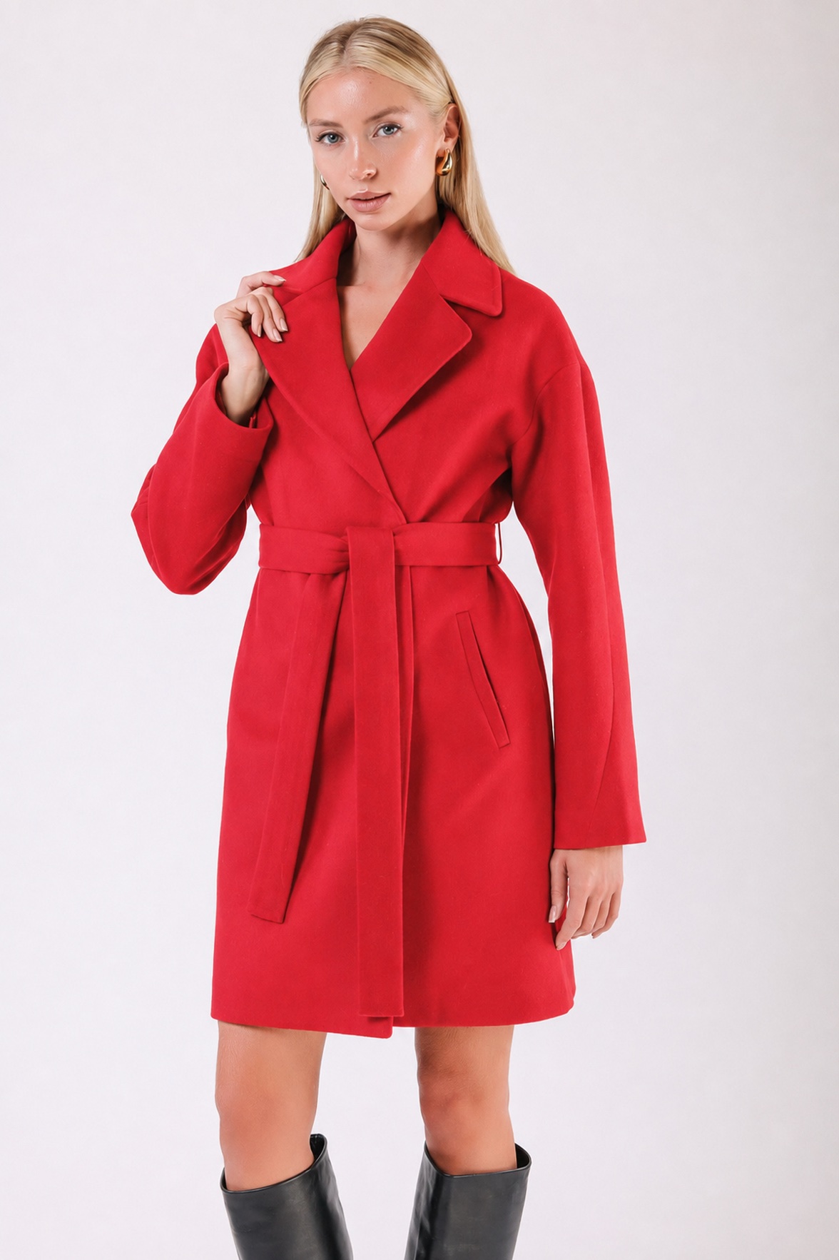 Manteau en cachemire grenade coupe oversize, LC Leather Club