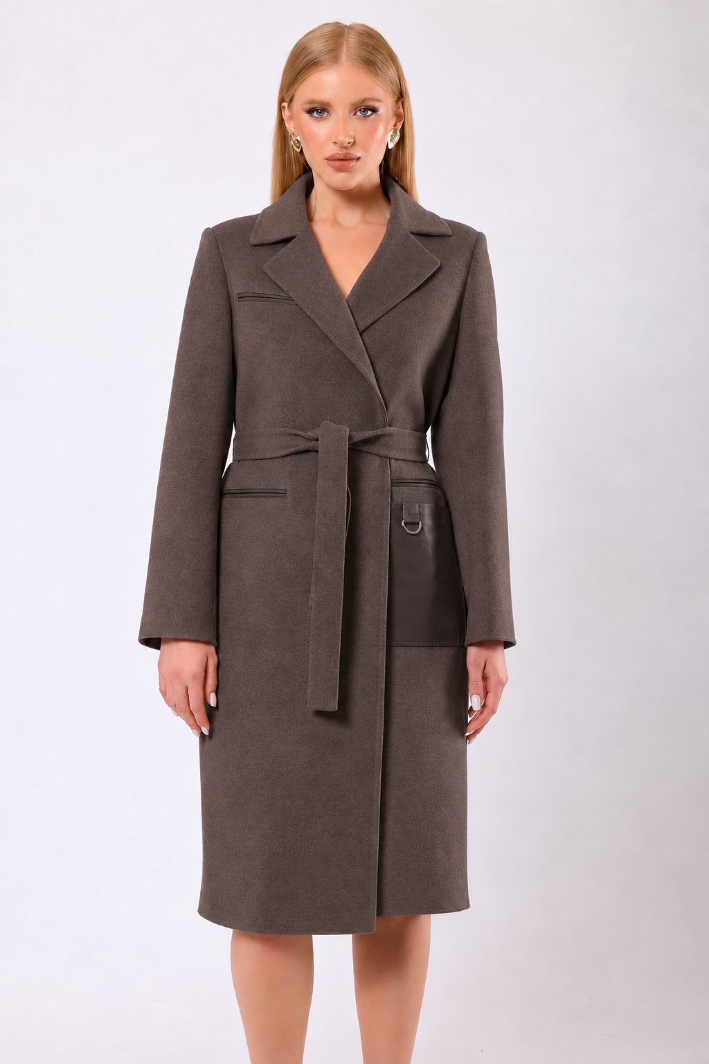 Cappotto Katherine in cachemire marrone, LC Leather Club