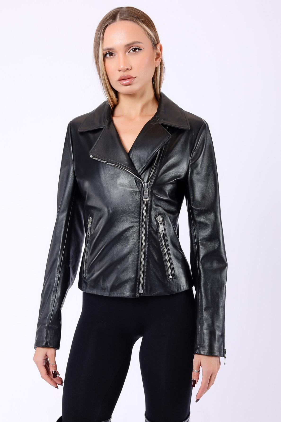 Veste en cuir noir, LC Leather Club
