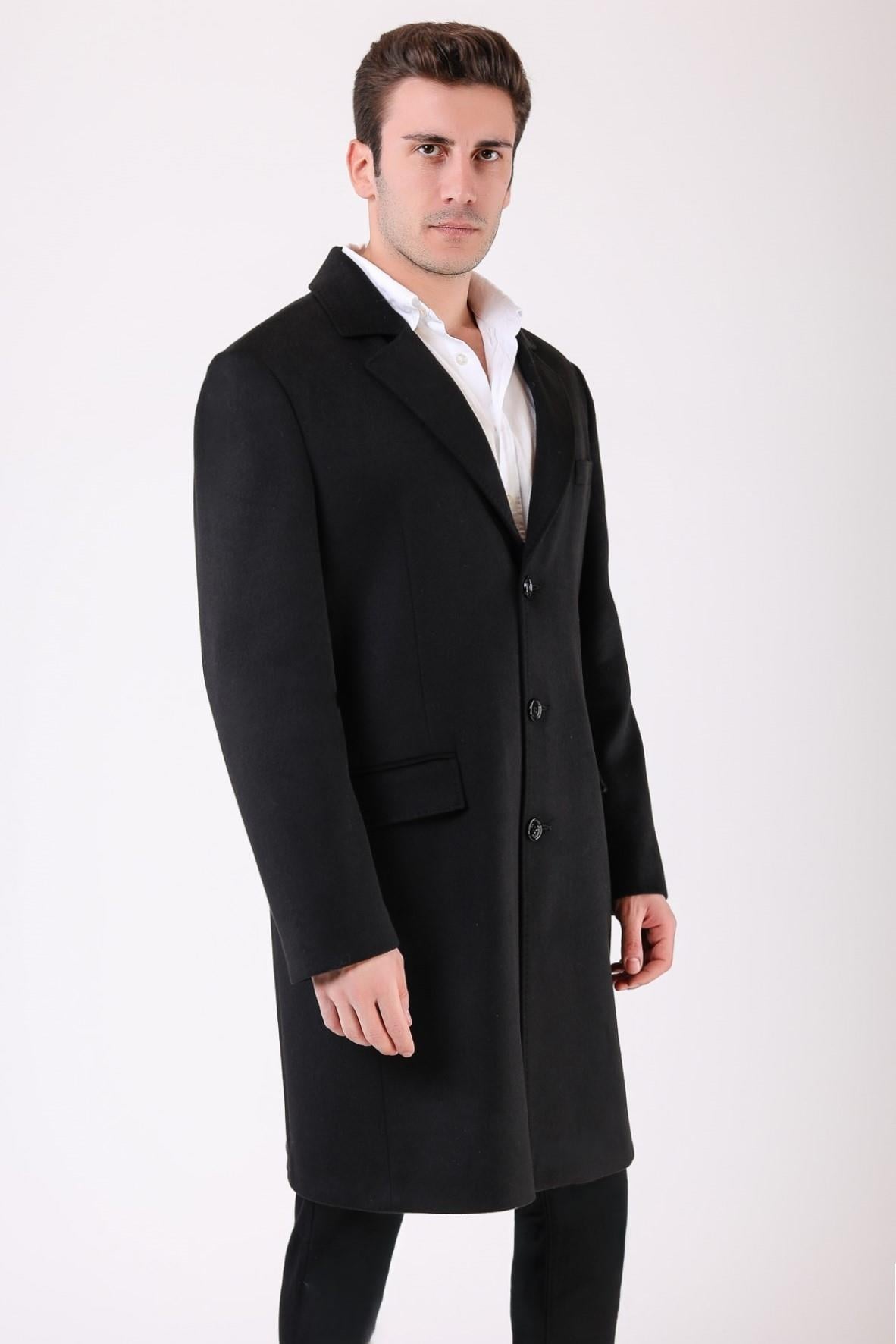 Manteau en cachemire Paris noir, LC Leather Club
