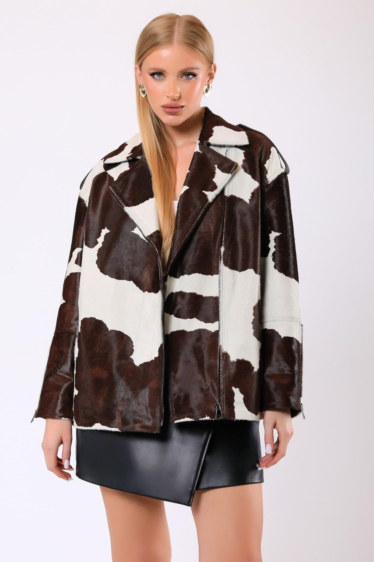 Hellbrauner Ledermantel Emily, LC Leather Club