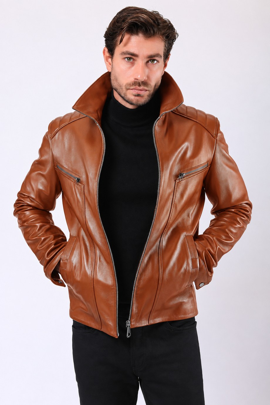 Taba Marco Hakiki Deri Ceket, LC Leather Club