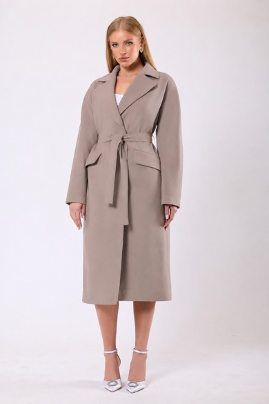 Manteau en cachemire Carolina beige