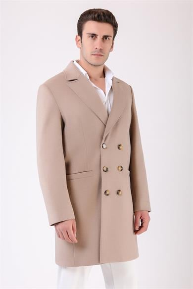 Manteau en cachemire Paris beige