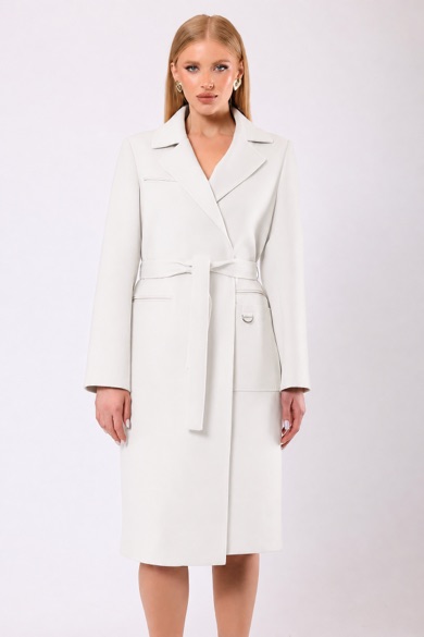 Manteau en cachemire blanc Katherine
