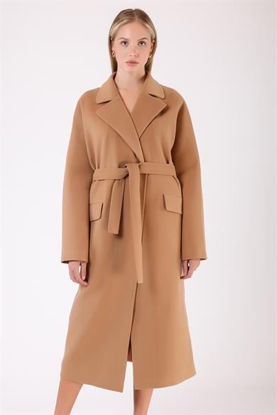 Manteau en cachemire chameau