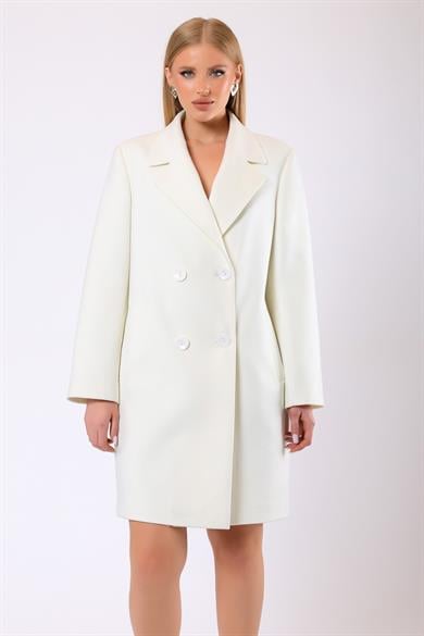 Manteau Juliet en cachemire crème