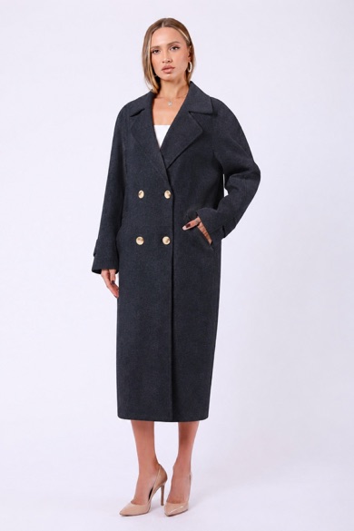 Manteau en cachemire gris