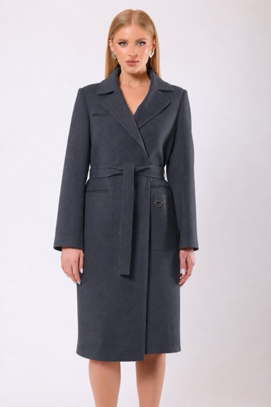 Manteau Katherine en cachemire gris