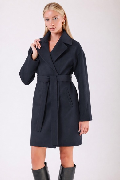 Manteau en cachemire gris sursize