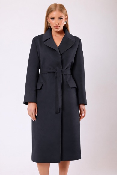 Manteau Rosalinda en cachemire gris