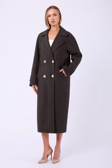 Manteau en cachemire marron