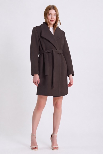 Manteau en cachemire marron