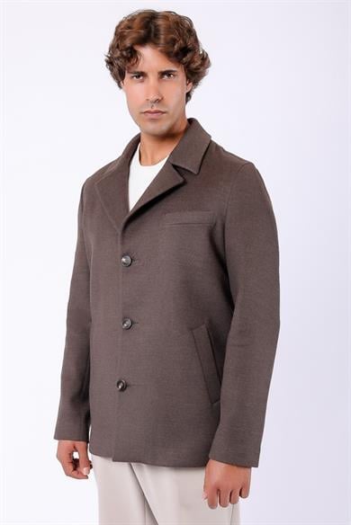 Manteau en cachemire marron