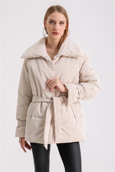Manteau doudoune Desteny crème