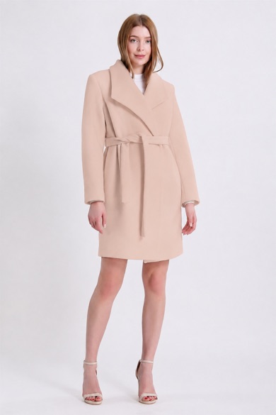 Manteau en cachemire crème