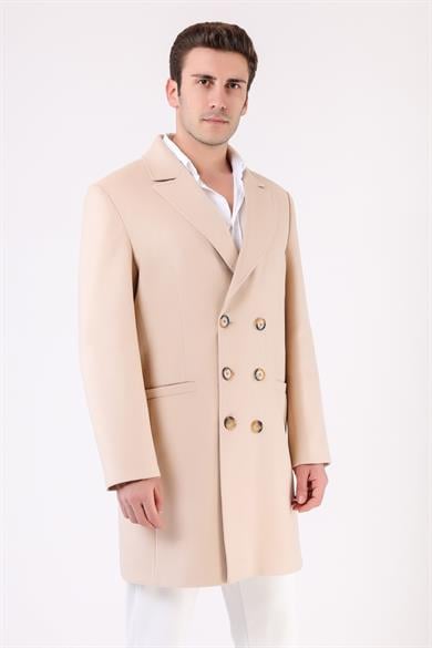Manteau en cachemire Paris crème