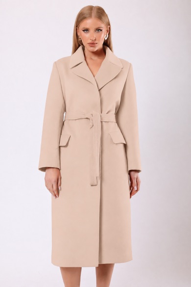 Manteau Rosalinda en cachemire couleur crème