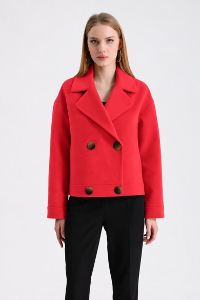 Veste en cachemire couleur grenade