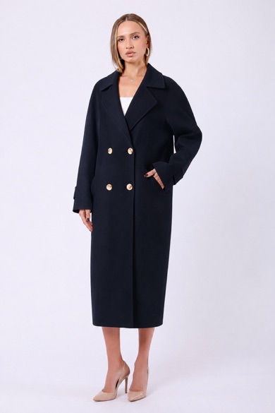 Manteau en cachemire noir