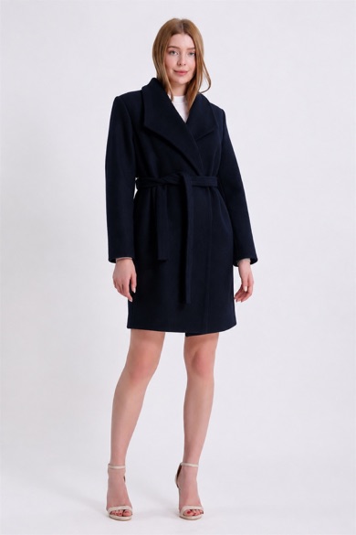 Manteau en cachemire noir