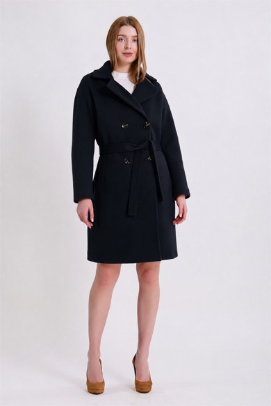 Manteau en cachemire noir