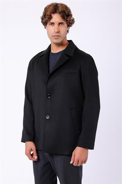 Manteau en cachemire noir