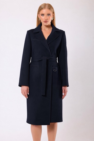 Manteau Katherine en cachemire noir