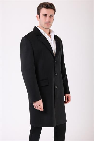 Manteau en cachemire Paris noir