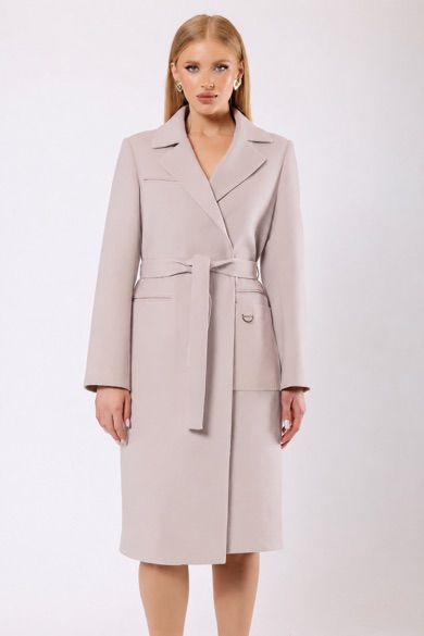 Manteau en cachemire Katherine color pierre